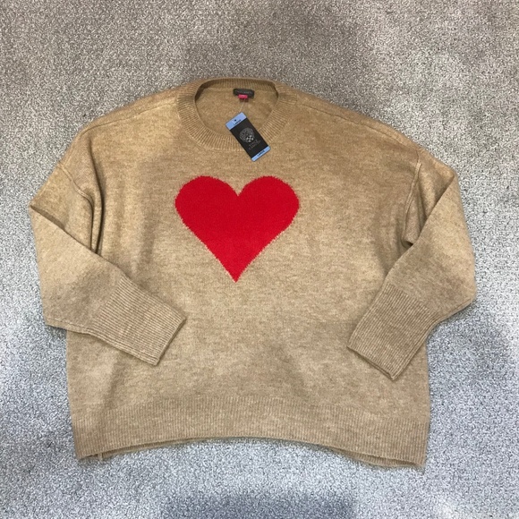 Vince Camuto Heart Sweater - Picture 2 of 7